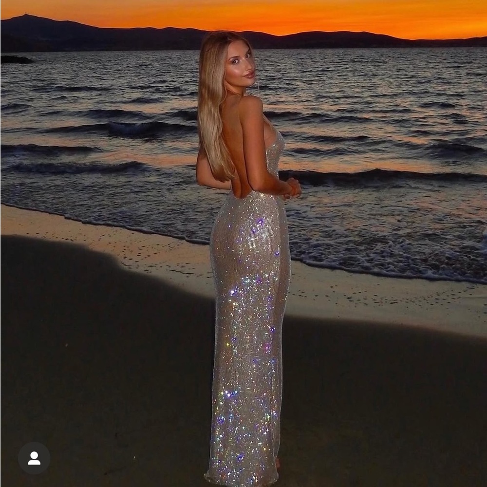 Meshki Jasmyn Maxi Dress in Nude